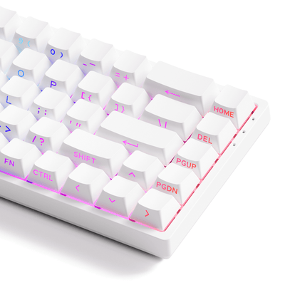 Monsgeek FUN68 HE Magnetic Keyboard White Version Close Details