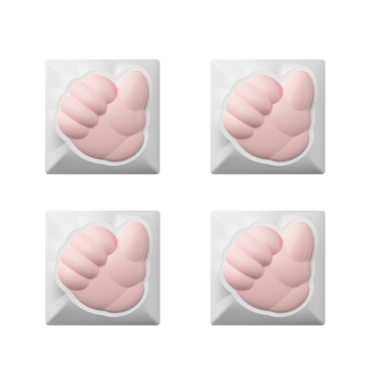 Four Akko Praise Artisan Keycaps 