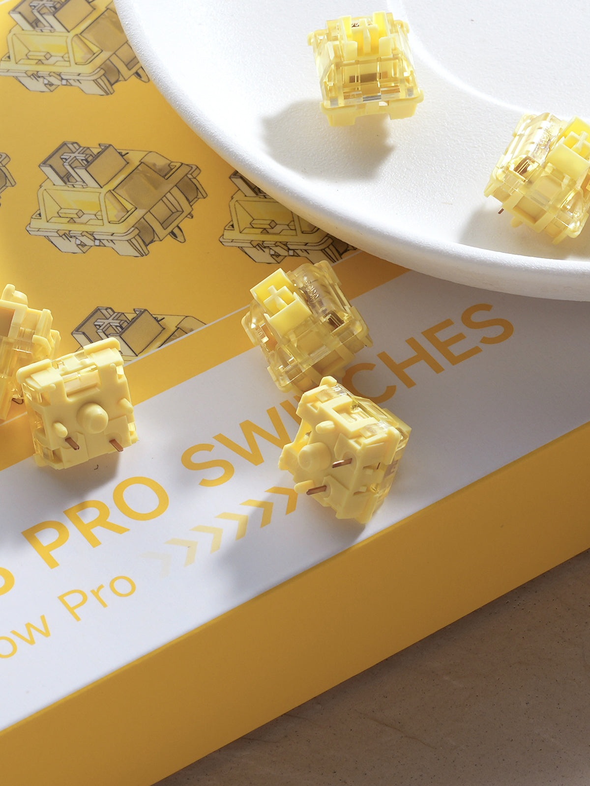 Akko V3 Creamy Yellow Pro Switch (Linear，Lubed) – Akko Korea