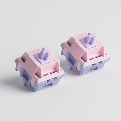 Two Akko V3 Fairy Silent Switches in line