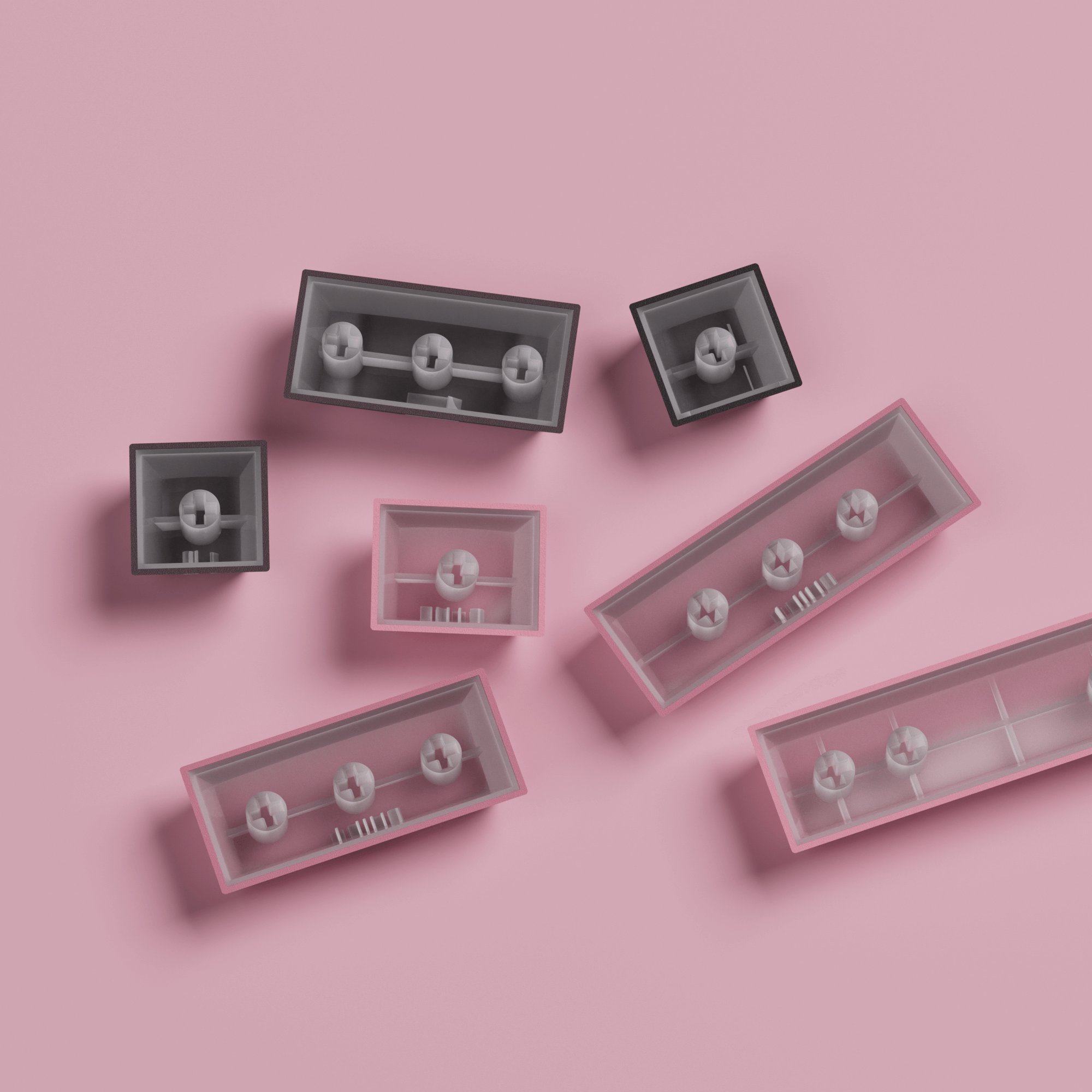 Veekos-Black-Pink-Gradient-Keycap-Set-MX-Switch-Compatibility