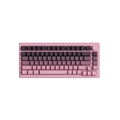 Black & Pink Gradient Keycap Set Install on the 75% Keyboard