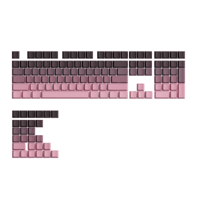 Black & Pink Gradient Keycap Set (135-Key)