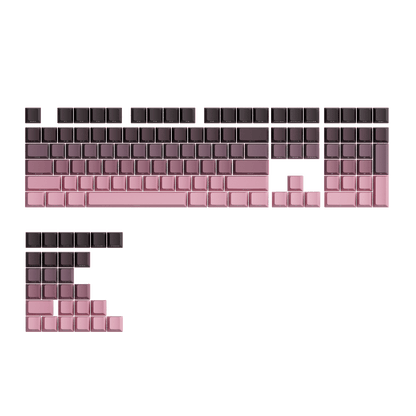 Black & Pink Gradient Keycap Set (135-Key)
