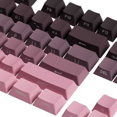 Black & Pink Gradient Keycap Set Key Details