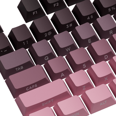 Black & Pink Gradient Keycap Set Key Details