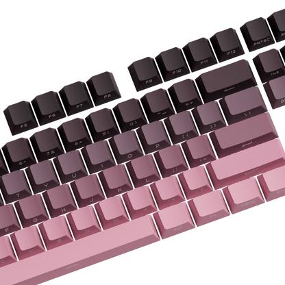 Black & Pink Gradient Keycap Set Key Side Details