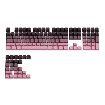 Black & Pink Gradient Keycap Set Front View