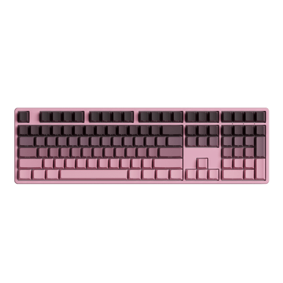 Black & Pink Gradient Keycap Set Install on the Full Size Keyboard