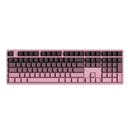 Black & Pink Gradient Keycap Set Install on the Full Size Keyboard