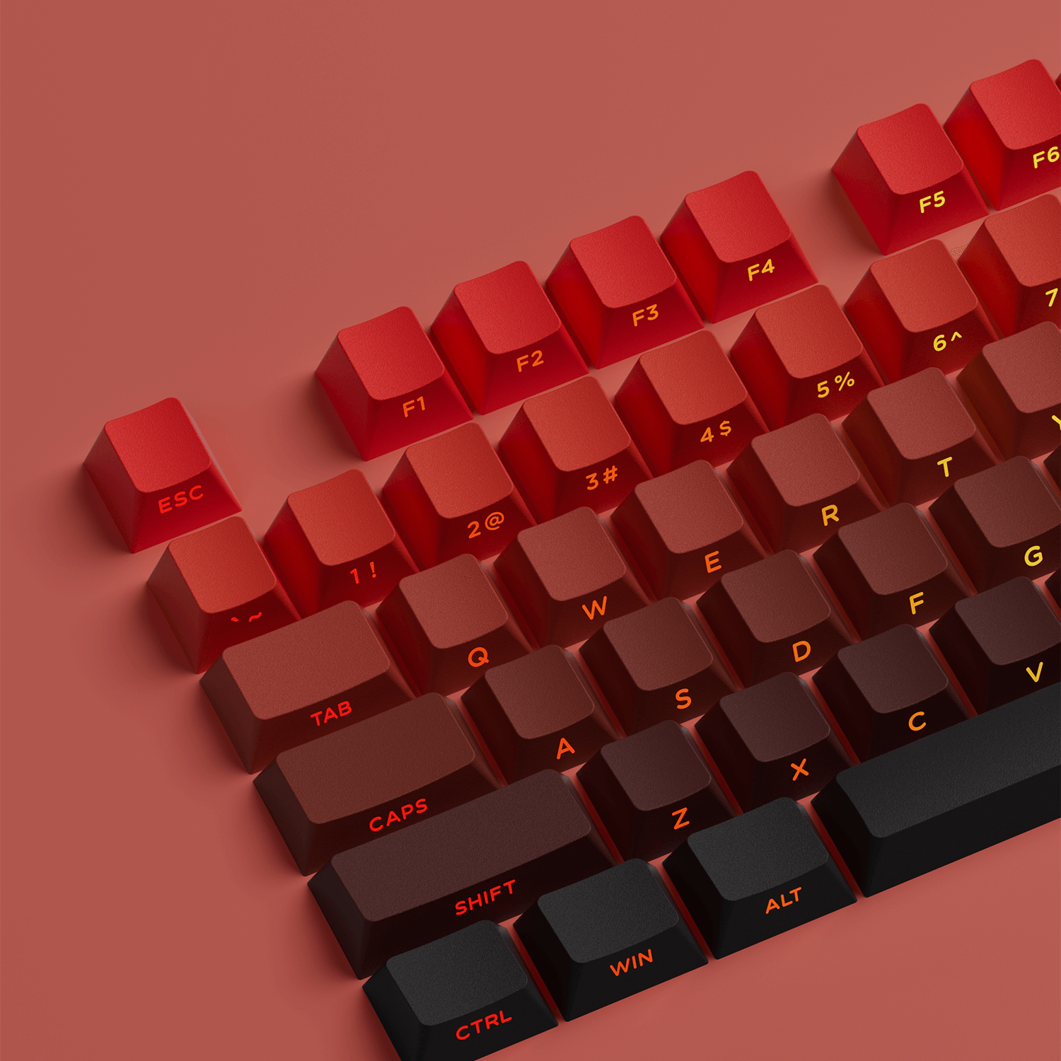 Veekos-Blaze-Gradient-Keycap-Set-Shine-Through-Side-Printed