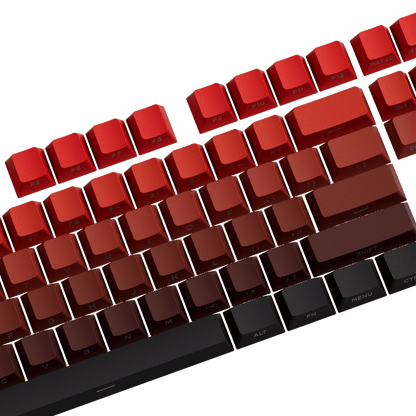 Blaze Gradient Keycap Set Key Side Details