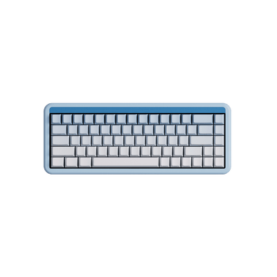 Veekos Blue Gradient Keycap Set install on the 60% keyboard