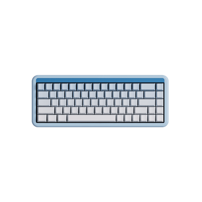 Veekos Blue Gradient Keycap Set install on the 60% keyboard