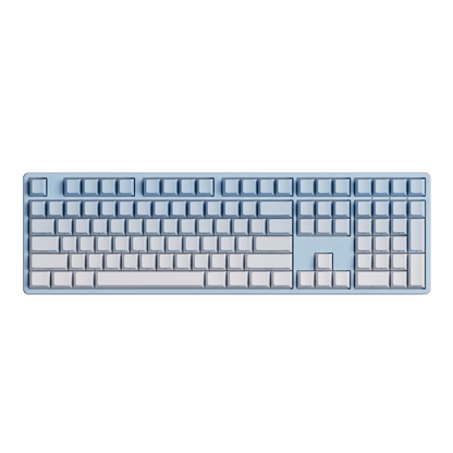 Veekos Blue Gradient Keycap Set install on the full size keyboard