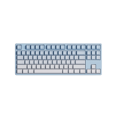 Veekos Blue Gradient Keycap Set install on the tkl keyboard