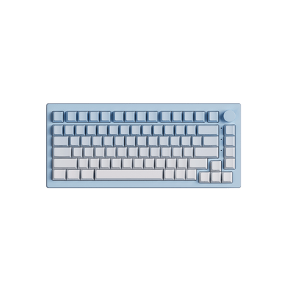 Veekos Blue Gradient Keycap Set install on the 75% size keyboard