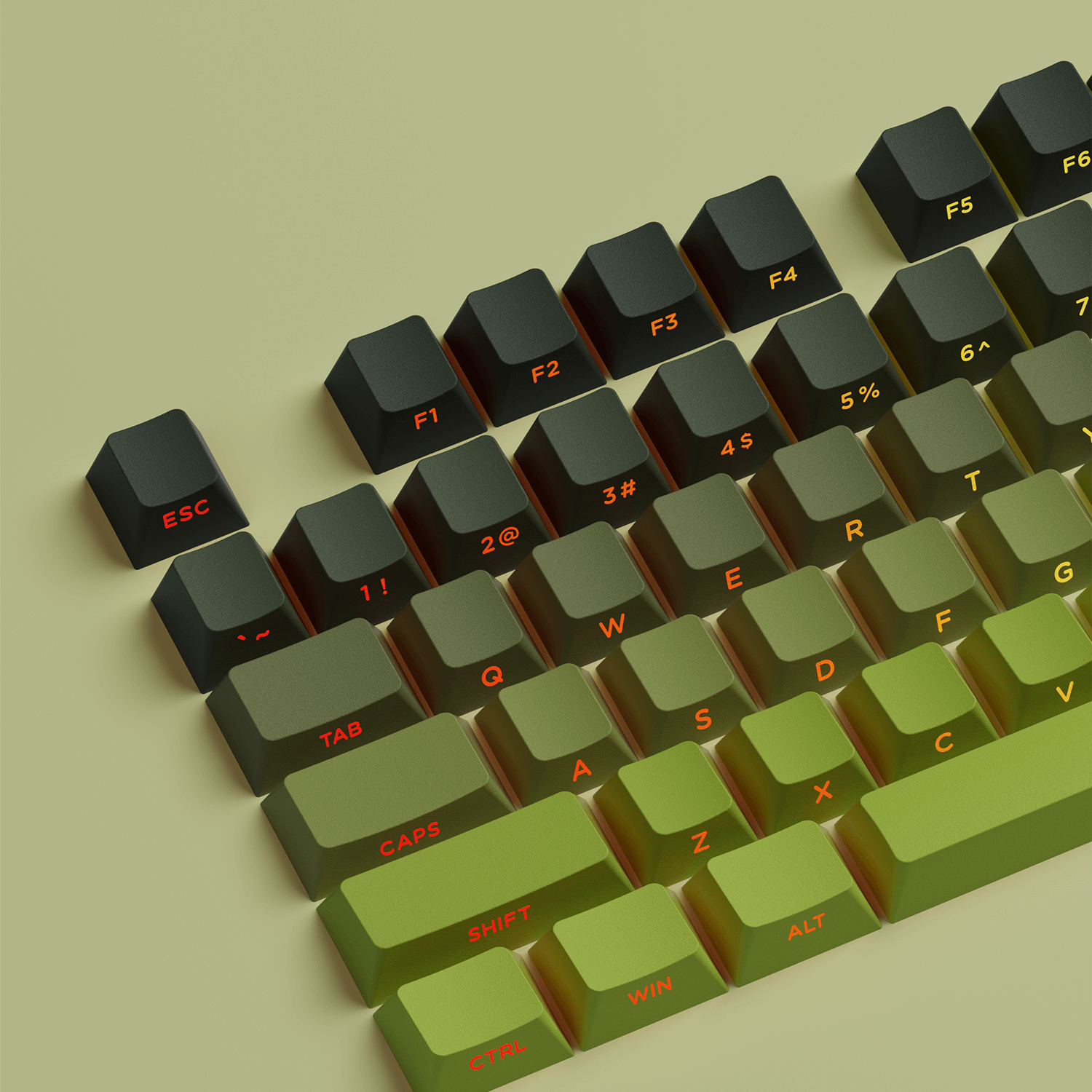 Veekos-Forest-Gradient-Keycap-Set-side-printed-legends