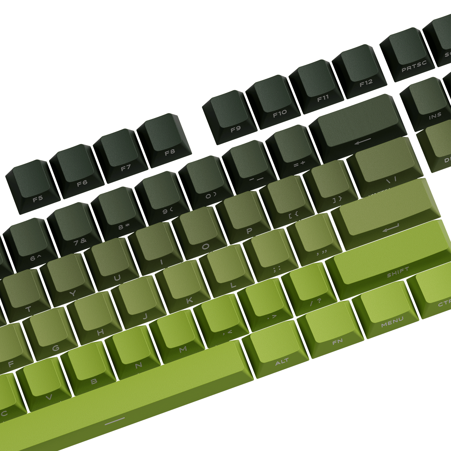 Forest Gradient Keycap Set Key Details