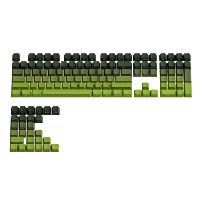 Forest Gradient Keycap Set Front View