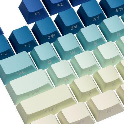 Iris Gradient Keycap Set Side Printed Key Details