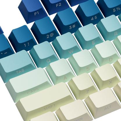 Iris Gradient Keycap Set Side Printed Key Details