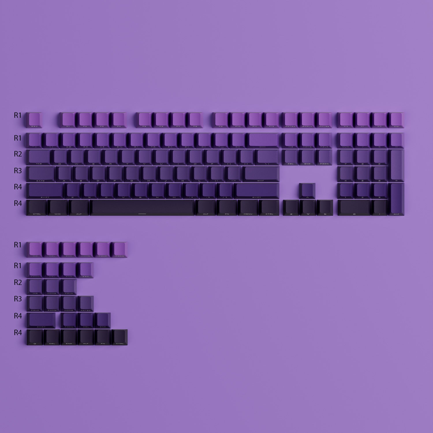 Veekos-Purple-Gradient-Keycap-Set