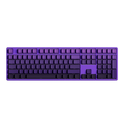 Purple Gradient Keycap Set Install on the Full Size Keyboard
