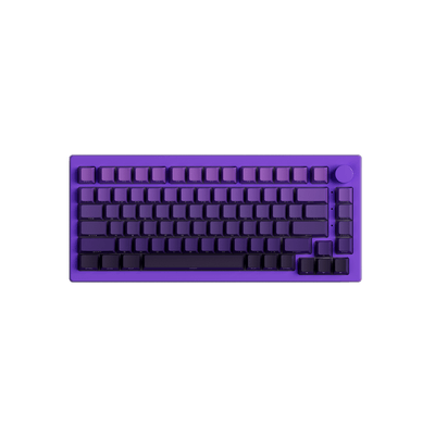 Purple Gradient Keycap Set Install on the 75% Keyboard