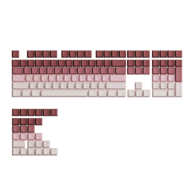 Veekos Rose Latte Gradient Keycap Set 135 Keys