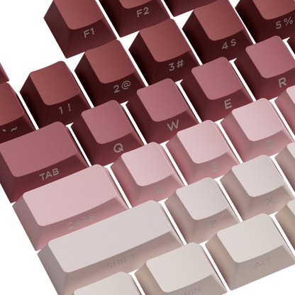 Veekos Rose Latte Gradient Keycap Set Key Closeview Details