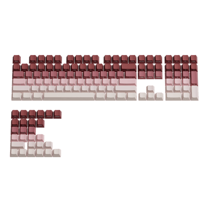 Veekos Rose Latte Gradient Keycap Set Front View
