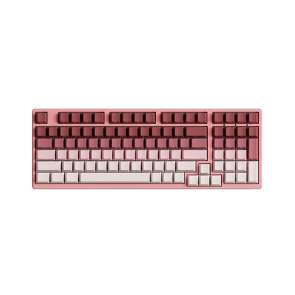 Veekos Rose Latte Gradient Keycap Set Install on the 1800 Compact Keyboard