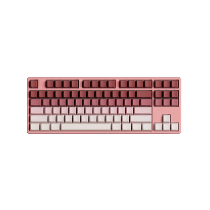 Veekos Rose Latte Gradient Keycap Set Install on the TKL Keyboard