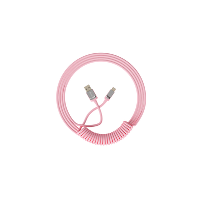 Akko pink coiled cable