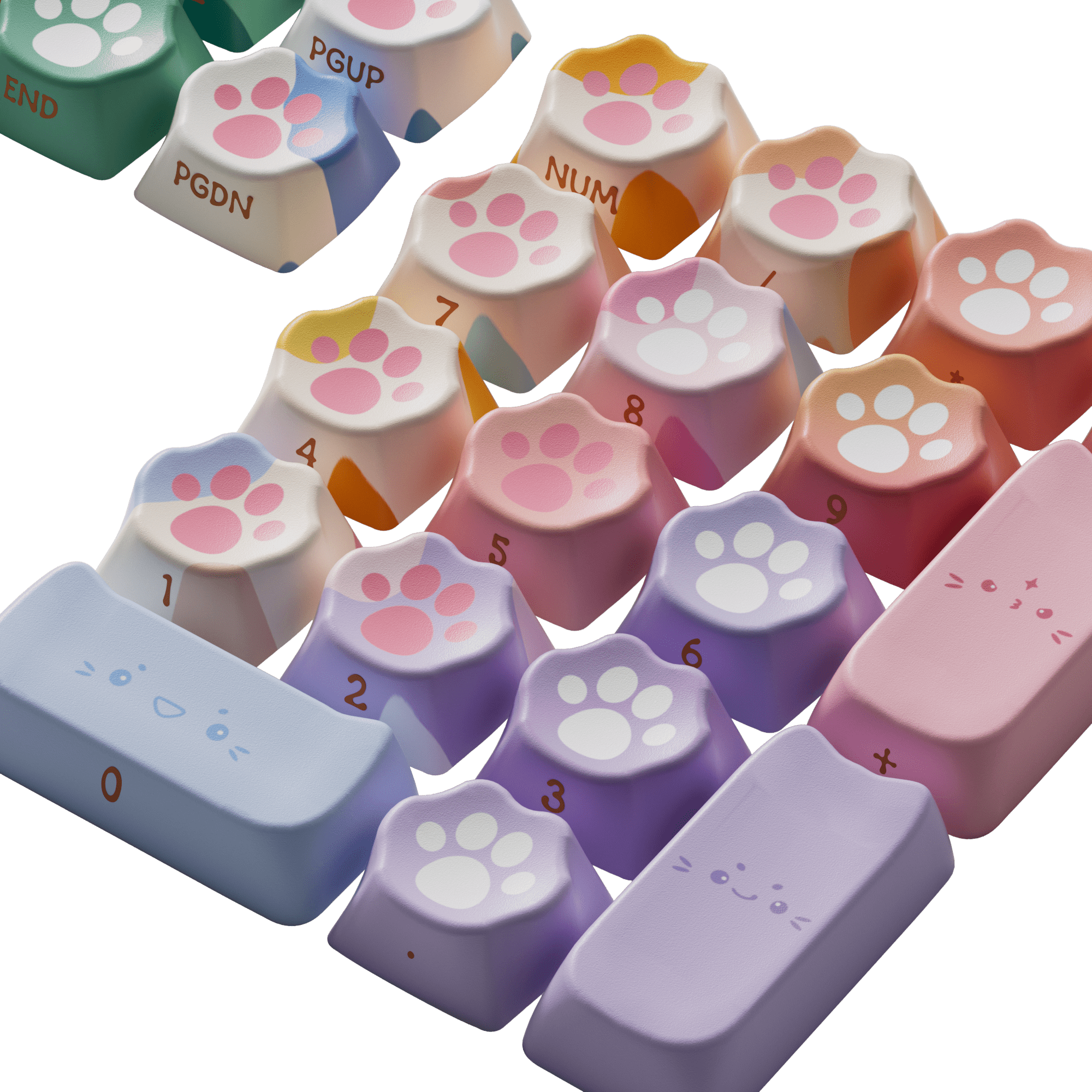 Kitty Paws 키캡 세트 (142 키)