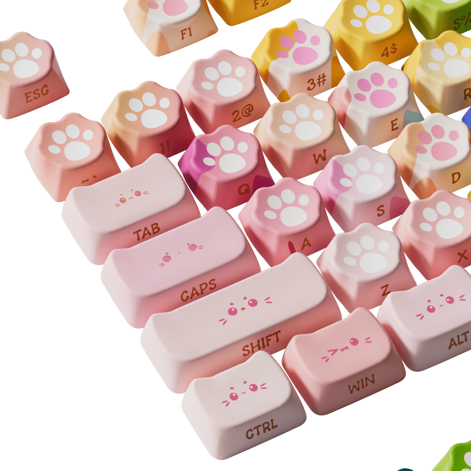 Kitty Paws 키캡 세트 (142 키)