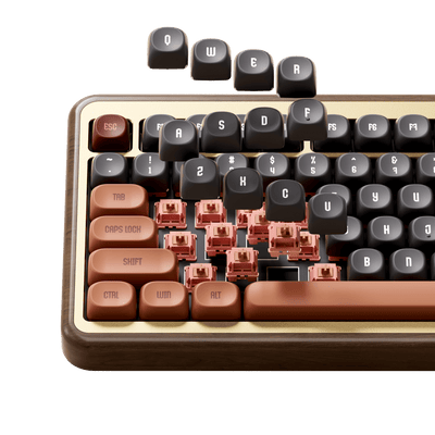 MU02 나무 키보드 가을 추