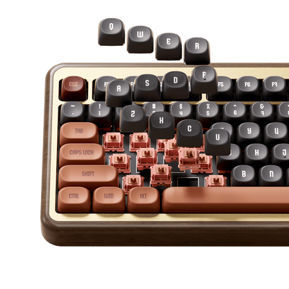 MU02 나무 키보드 가을 추